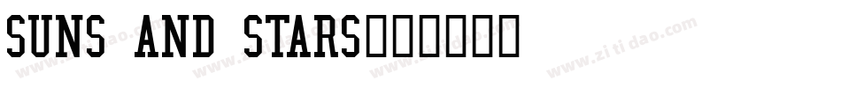 Suns and Stars字体转换
